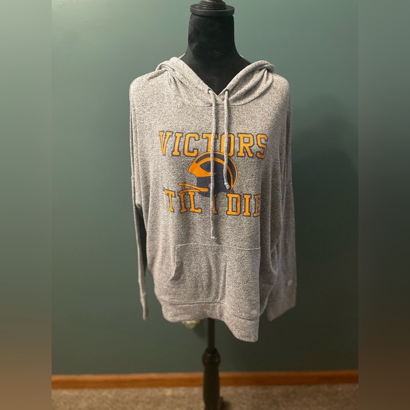 Very Soft American Eagle University of Michigan Tailgate Long Sleeve Hoodie - Picture 1 of 4